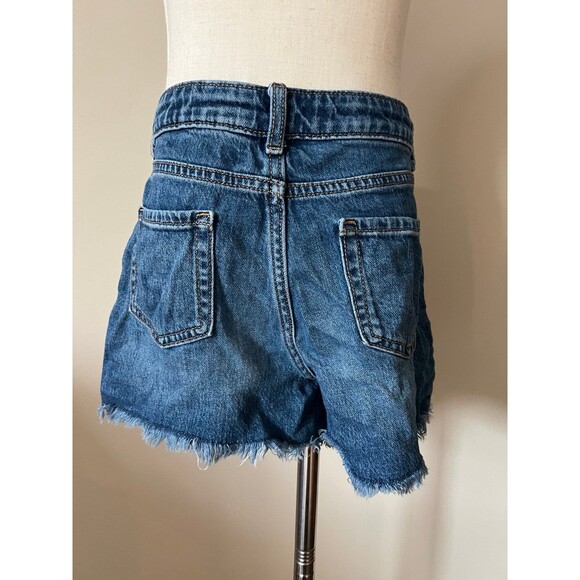 sz 10/12 Girls Blue Jean Stretch Shorts by Cat & Jack - Picture 5 of 6
